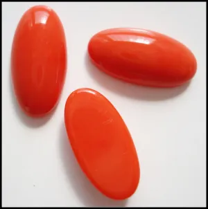 18x9mm (2195) Coral Oval Cabochon