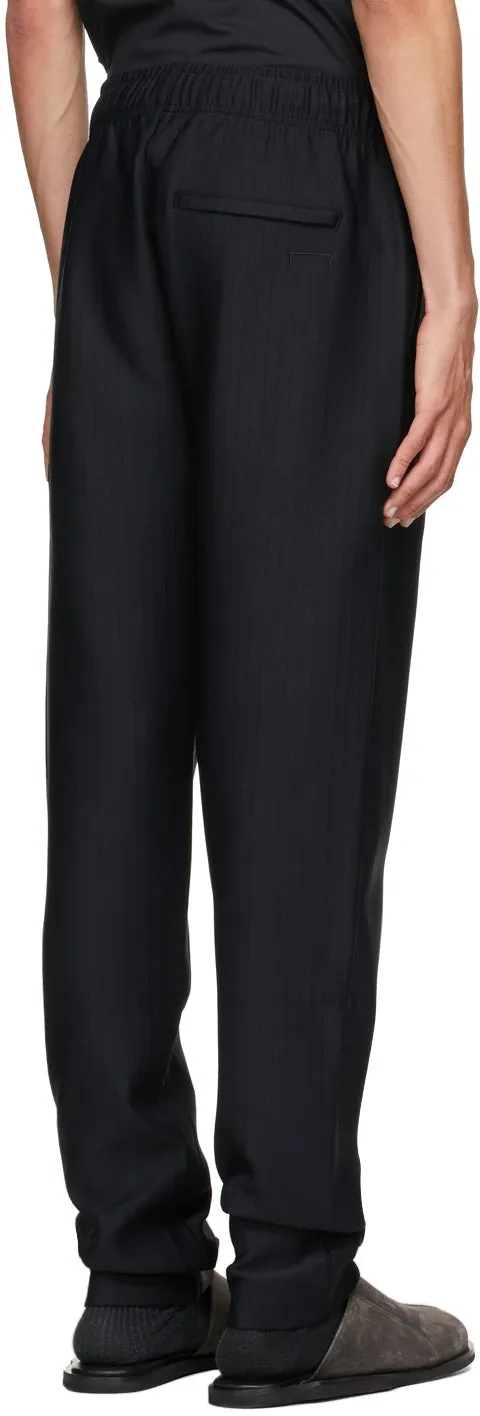 A-COLD-WALL* Black Purl Tailored Trousers