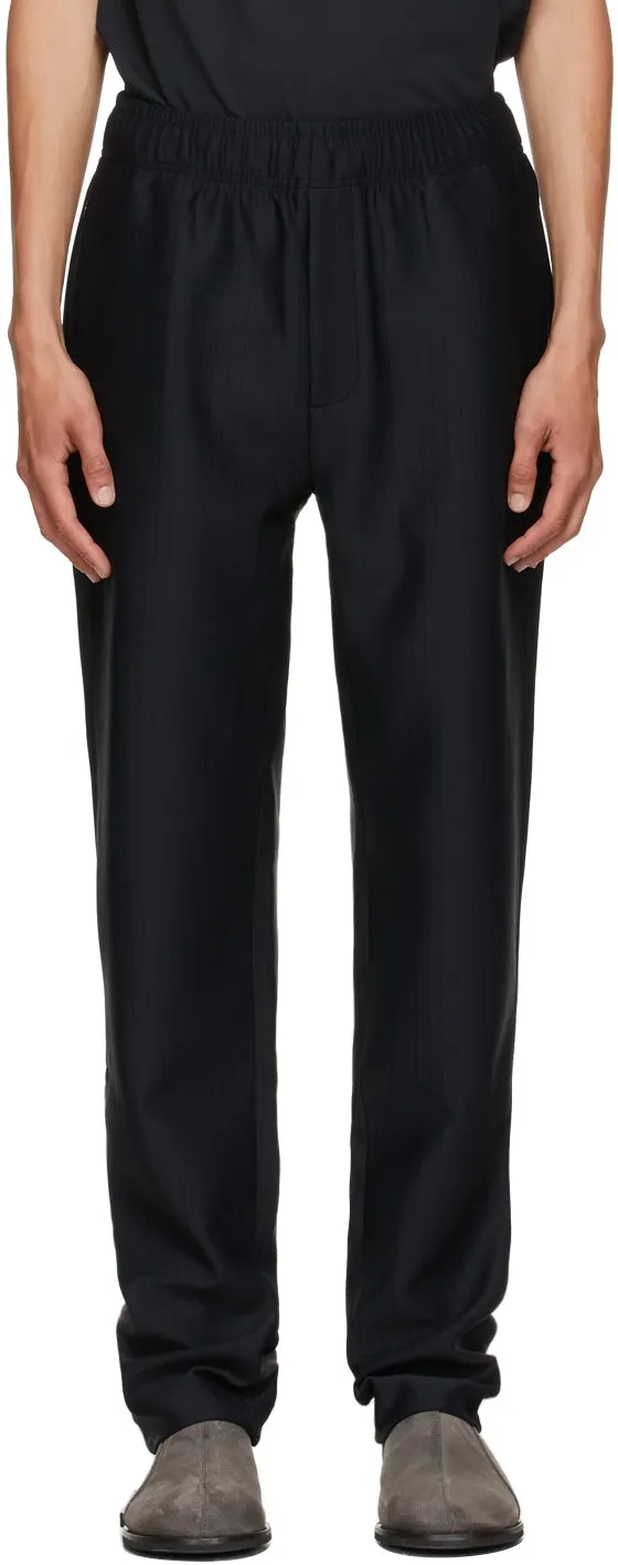 A-COLD-WALL* Black Purl Tailored Trousers