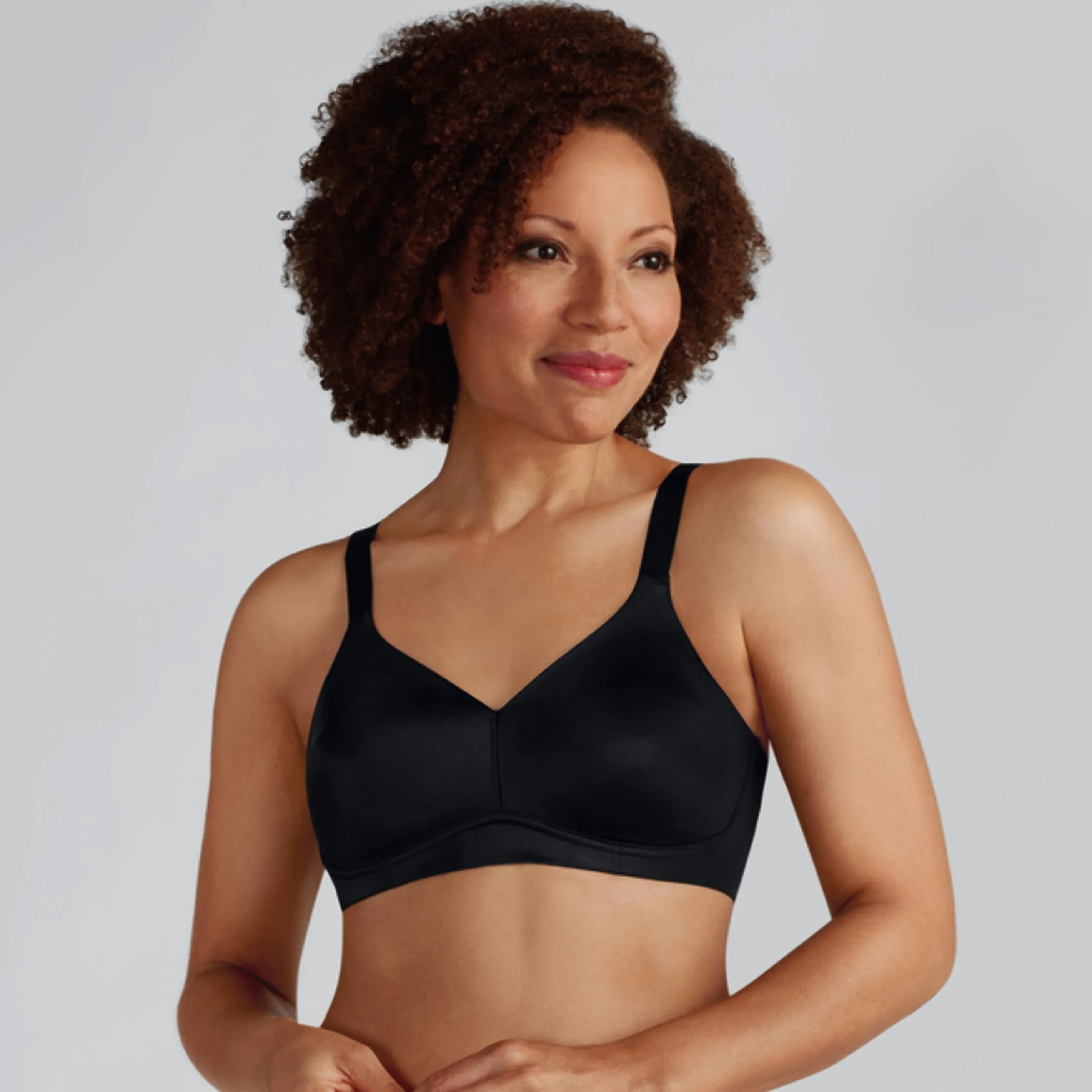 Amoena Magdalena Soft and Smooth Pocketed Mastectomy Bra - Black 1078