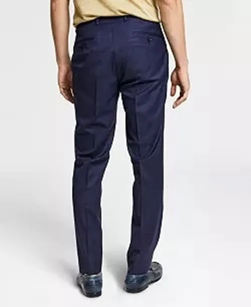 Bar Iii Mens Slim fit Dress Pants 30 / 30 Blue Plaid
