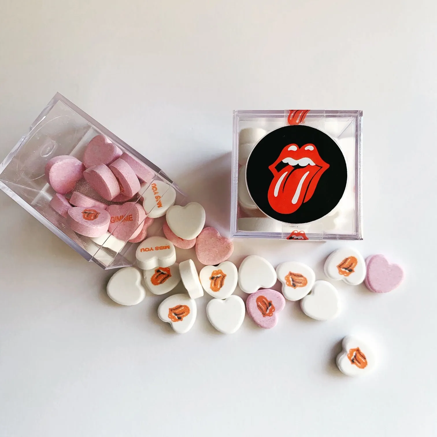 Candy Hearts Branded Cubes (Min 12 Cubes)