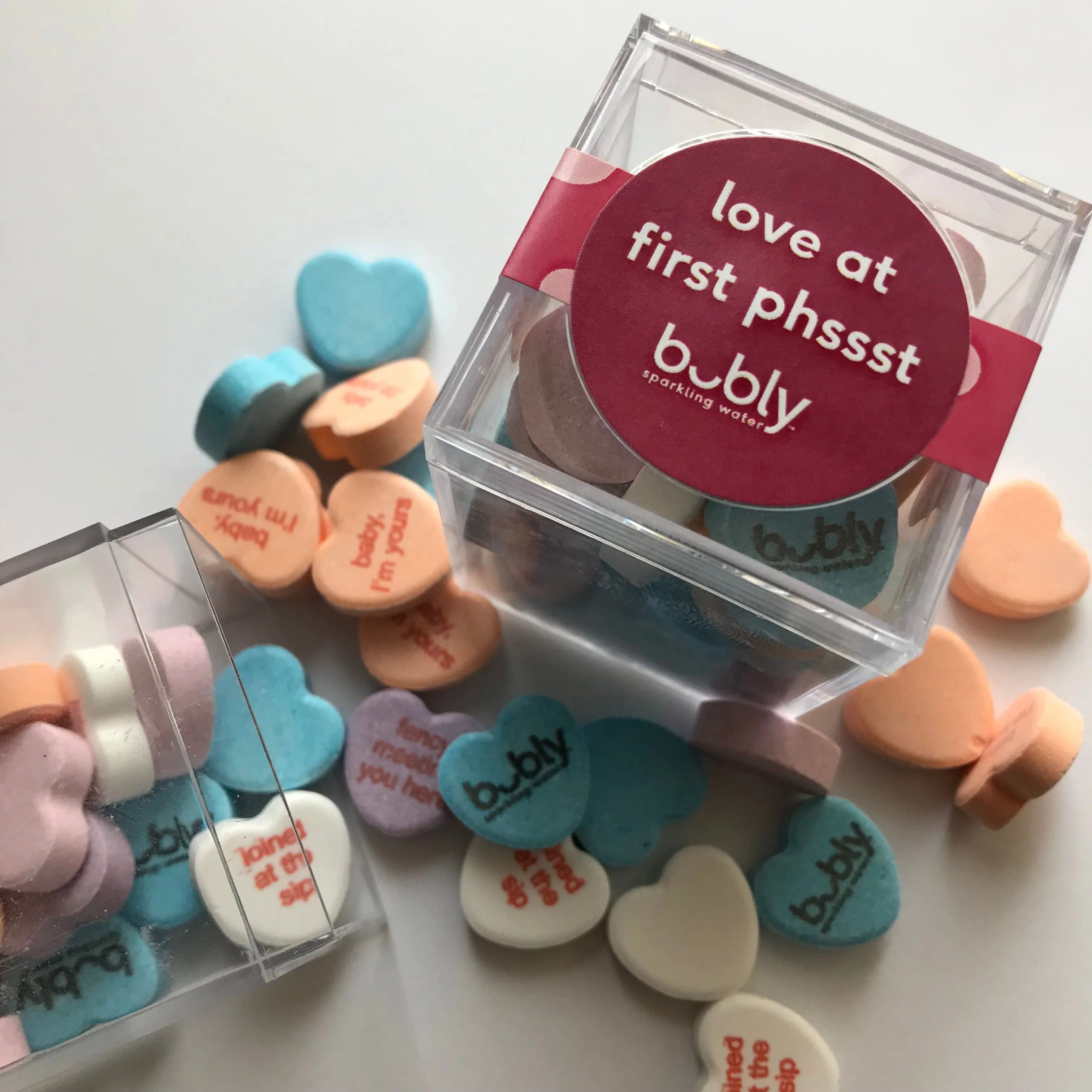 Candy Hearts Branded Cubes (Min 12 Cubes)