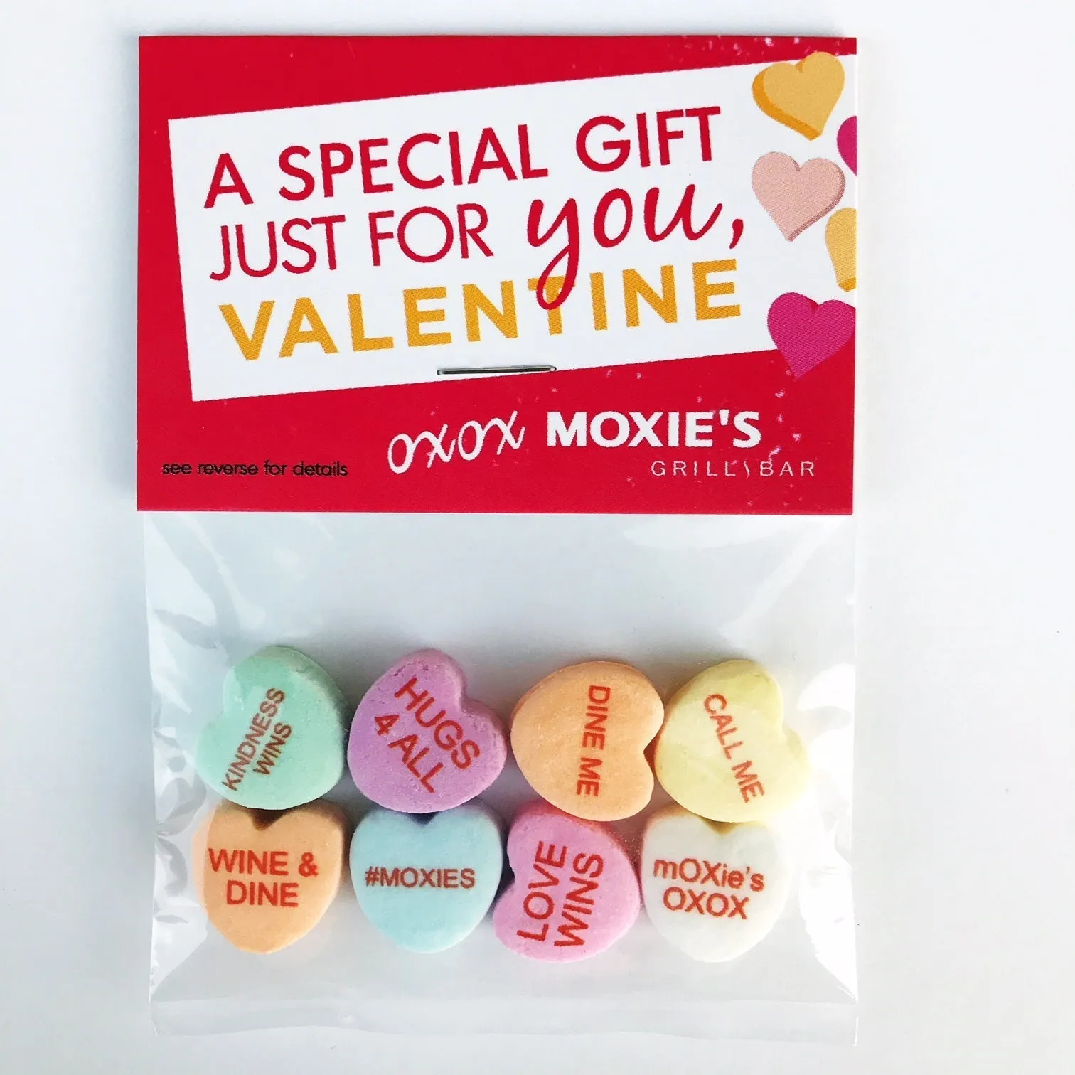 Candy Hearts Personalized Bags - 8 Candies Per Bag (100 Bag Minimum)