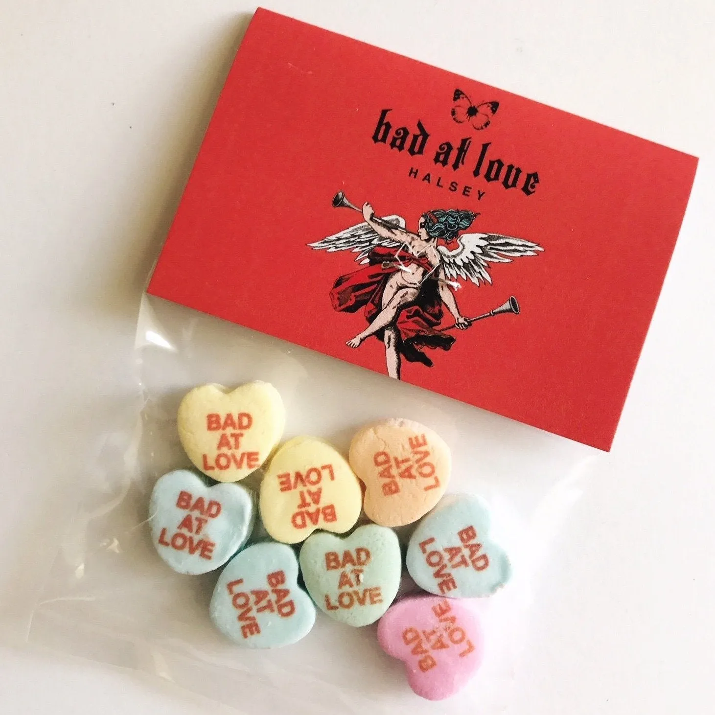 Candy Hearts Personalized Bags - 8 Candies Per Bag (100 Bag Minimum)