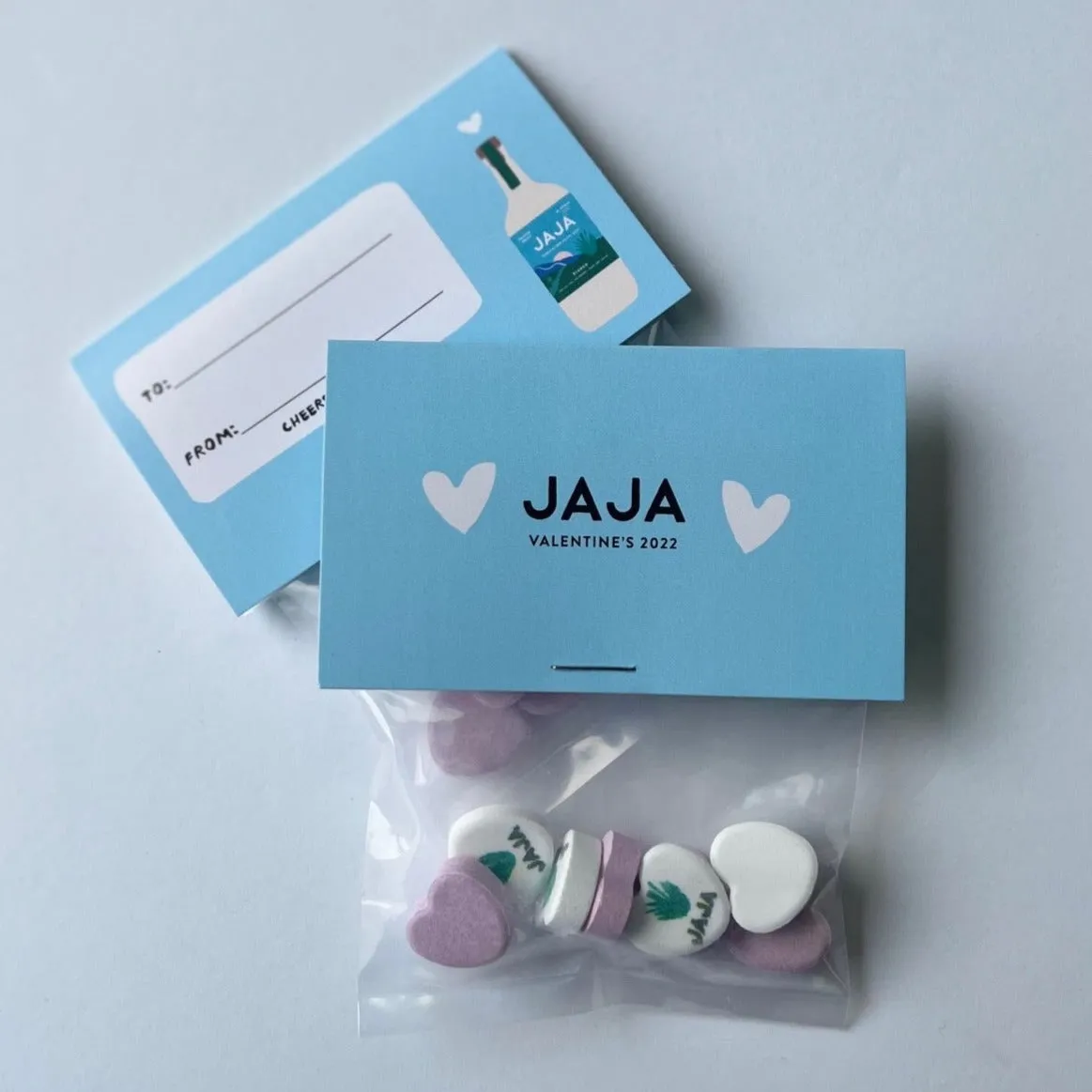 Candy Hearts Personalized Bags - 8 Candies Per Bag (100 Bag Minimum)