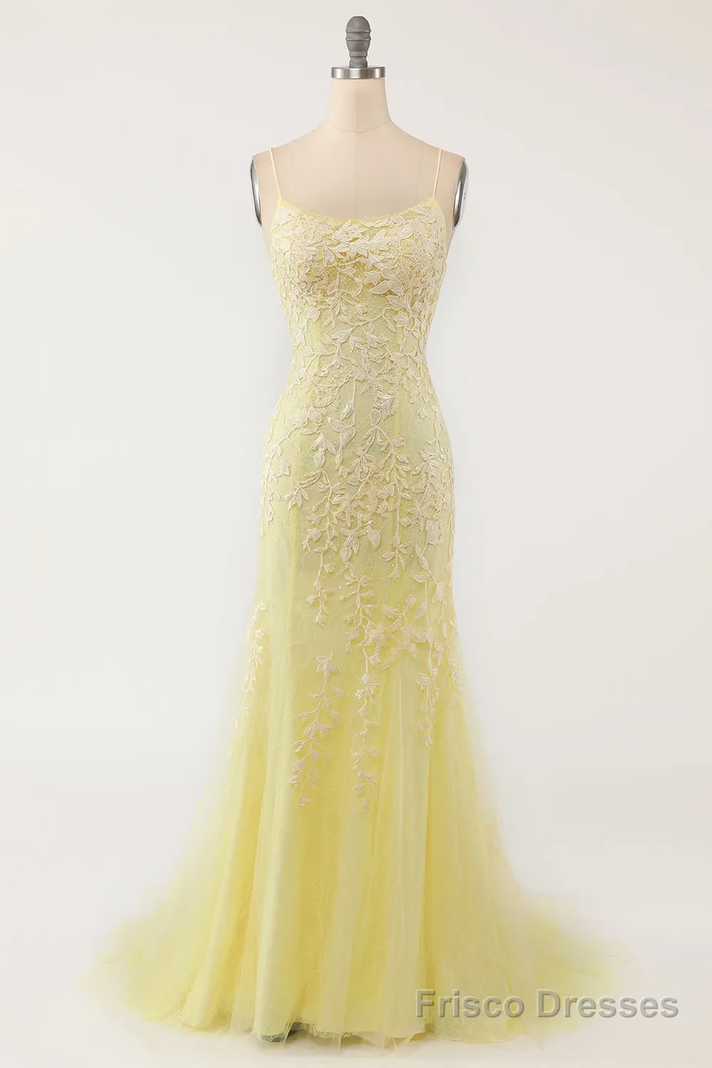 Coral Backless Long Prom Dress with Appliques