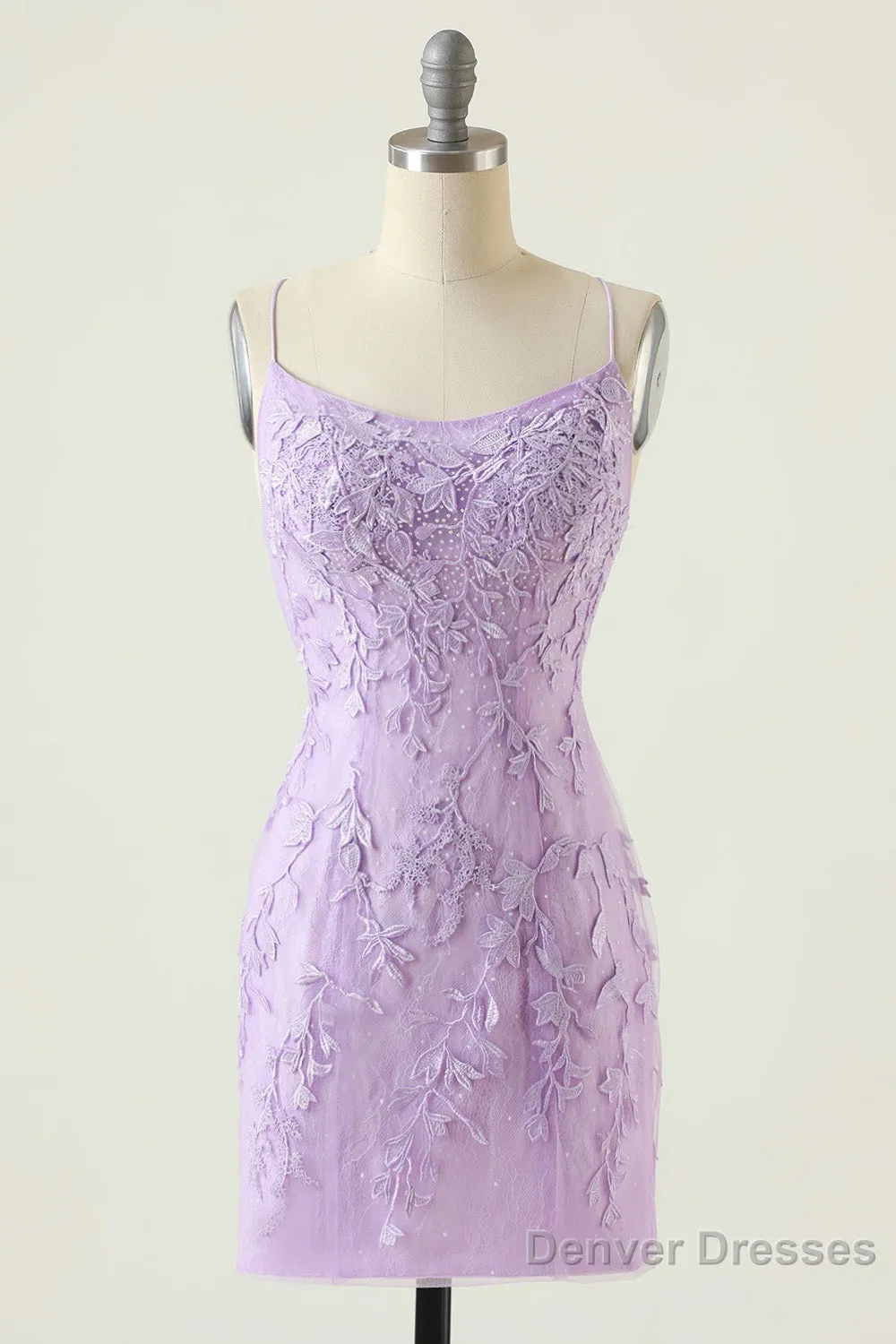 Coral Short Tight Homecoming Dress with Lace Beading