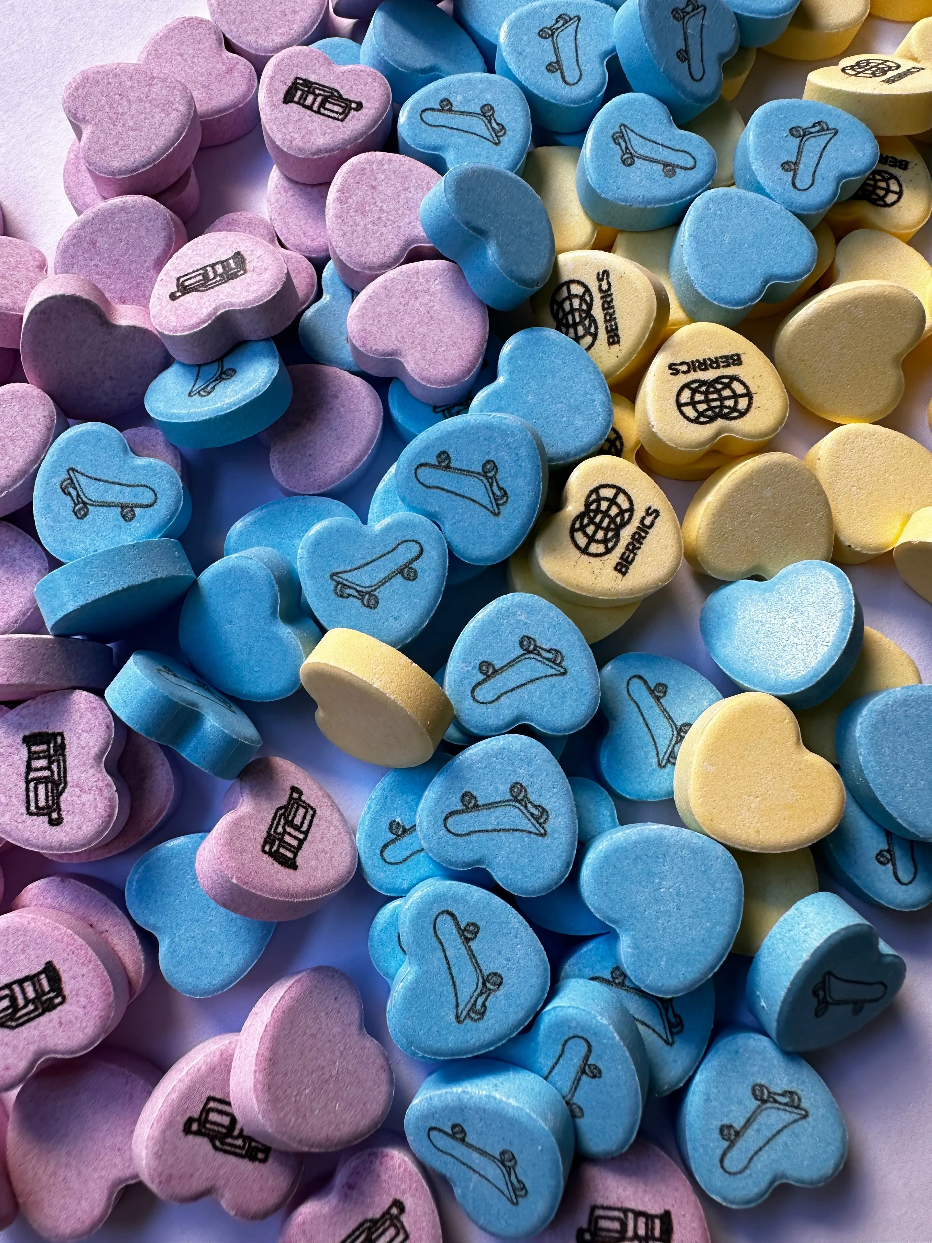Custom Candy Conversation Hearts in Branded Valentines Boxes