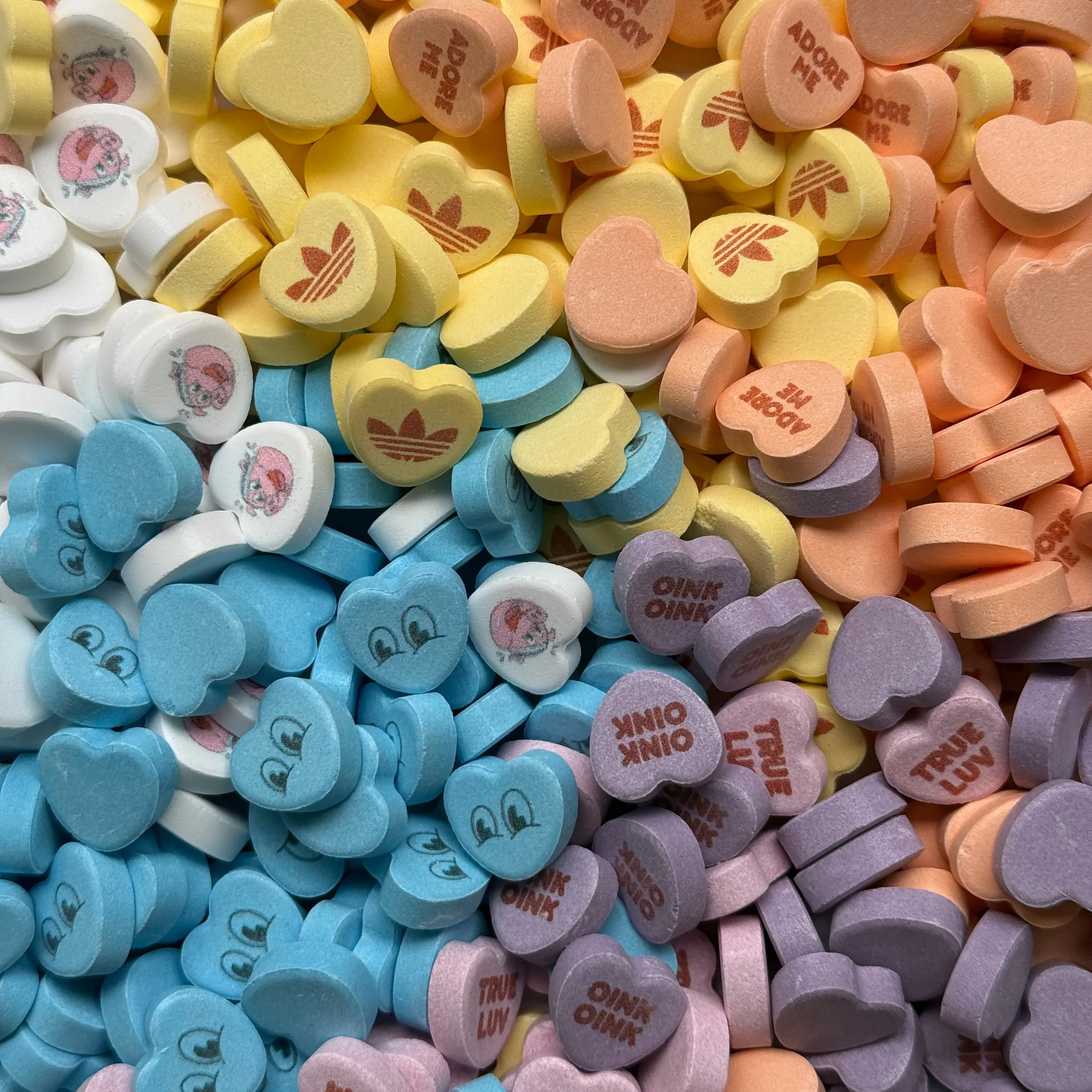 Custom Candy Conversation Hearts in Branded Valentines Boxes