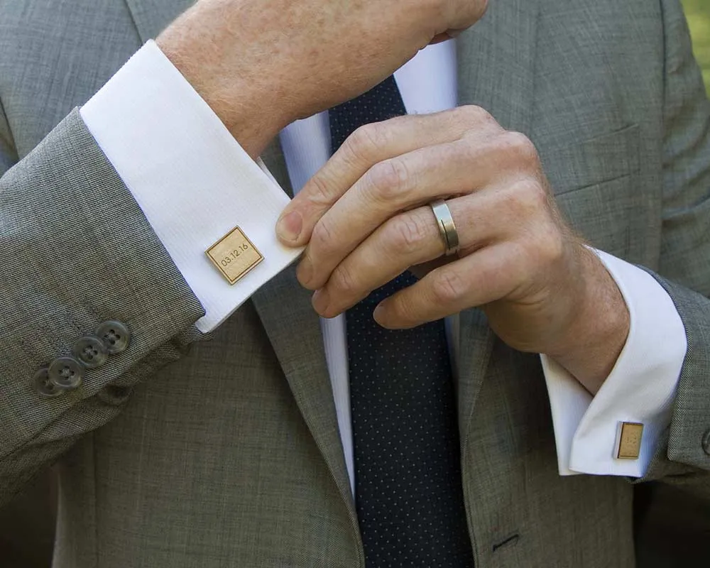 Custom Engraved Cufflinks