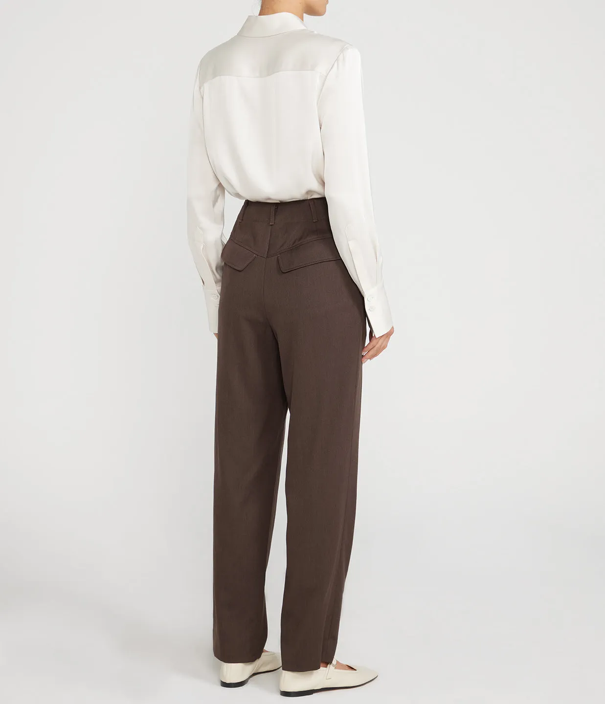 Draper Tailored Pant in Chocolate