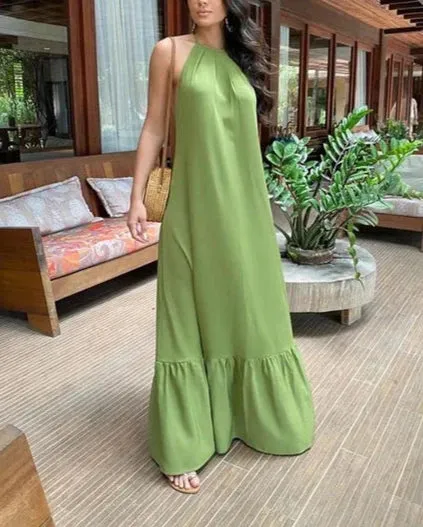Elegant Halter Comfortable Prom Evening Dress Sleeveless