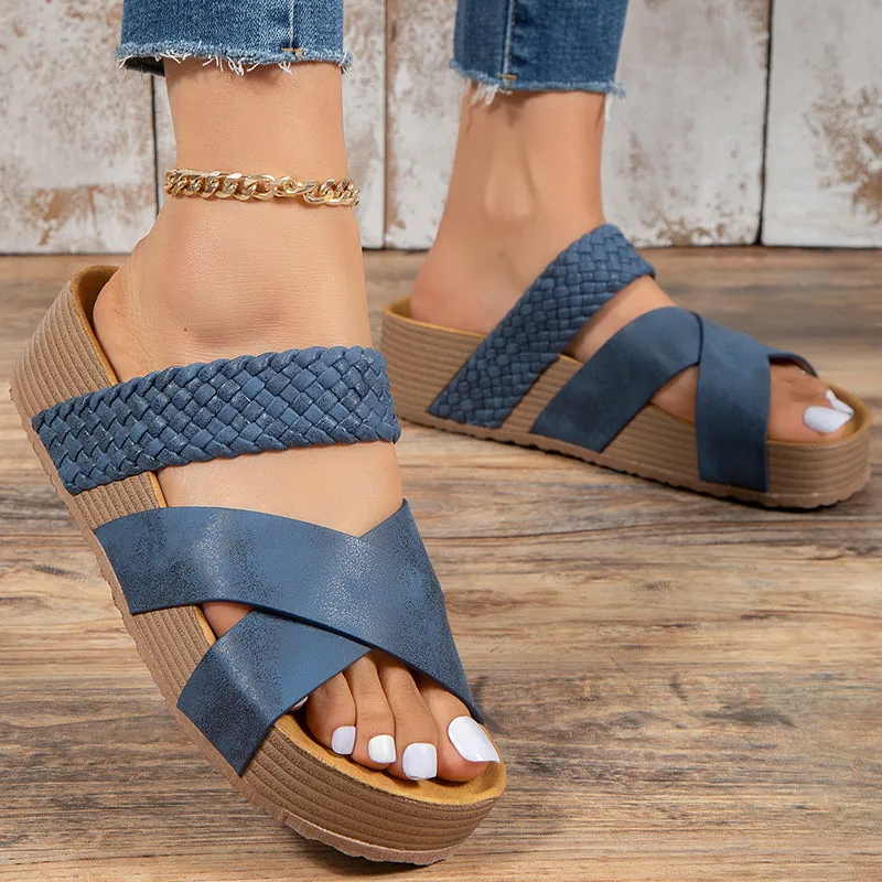 hulianfu Casual Weave Opend Comfortable Shoes