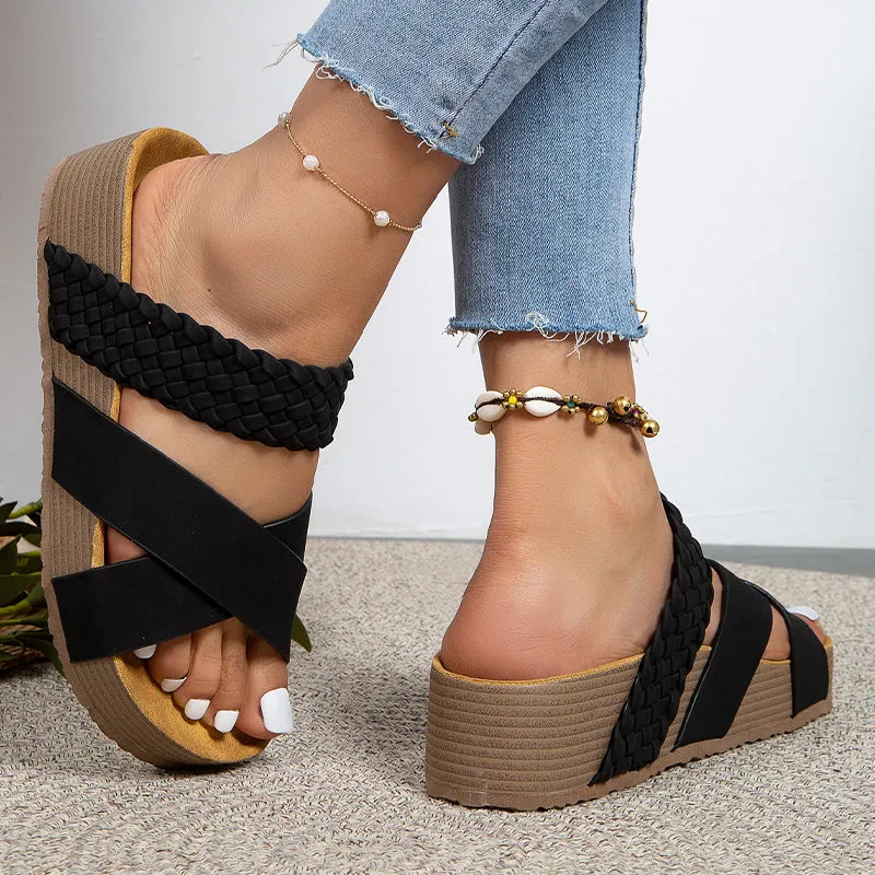 hulianfu Casual Weave Opend Comfortable Shoes