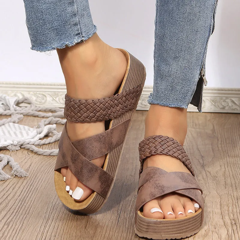 hulianfu Casual Weave Opend Comfortable Shoes