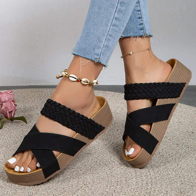 hulianfu Casual Weave Opend Comfortable Shoes