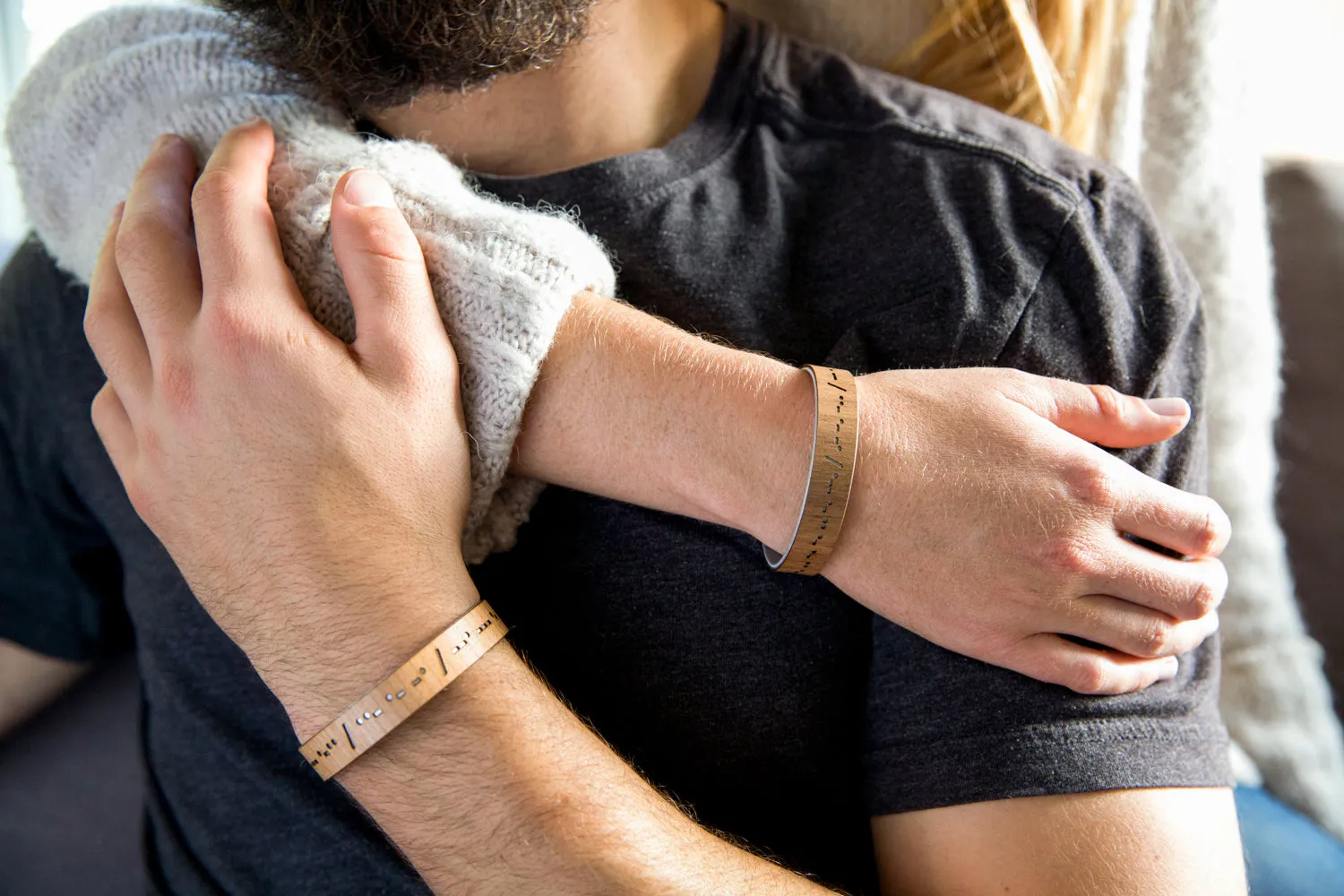 Morse Code Thin Cuff