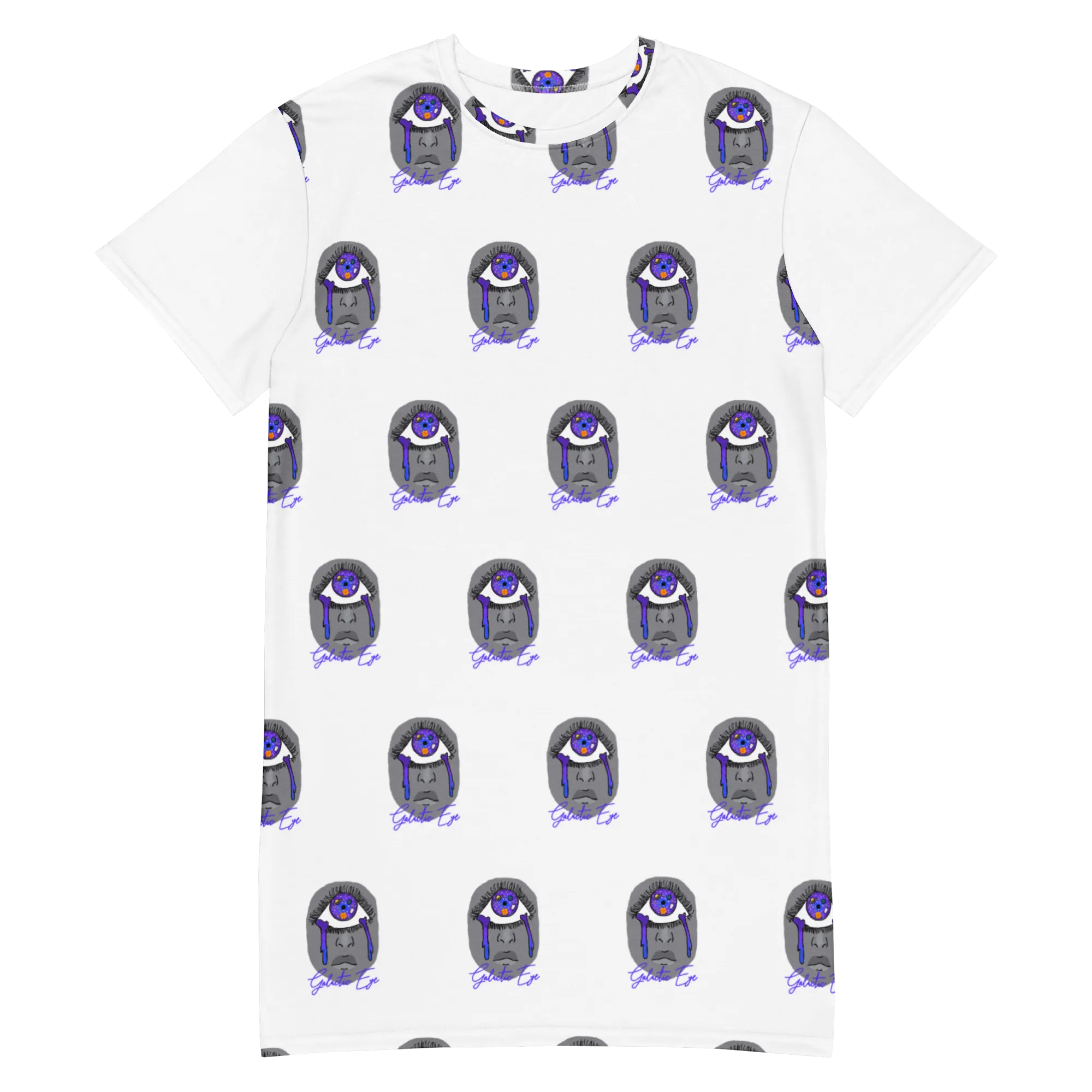 NYC Artwork - Galactic EYE t-shirt dress.