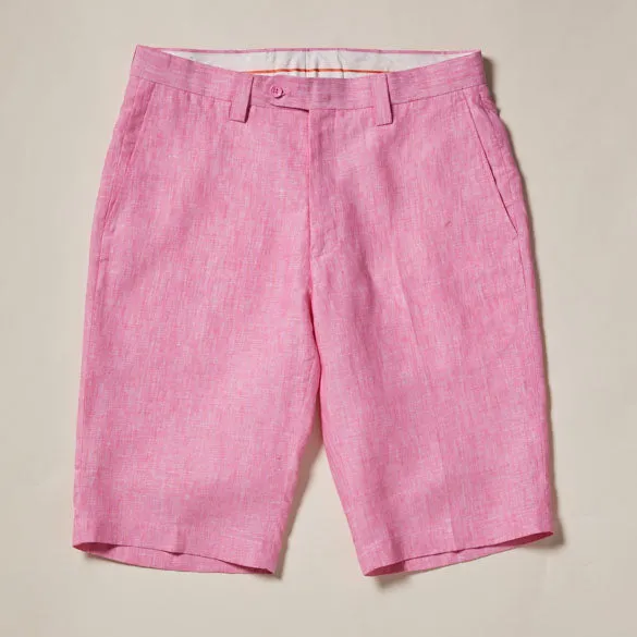 Premium Linen Flat Front Short  Seasonal Colors