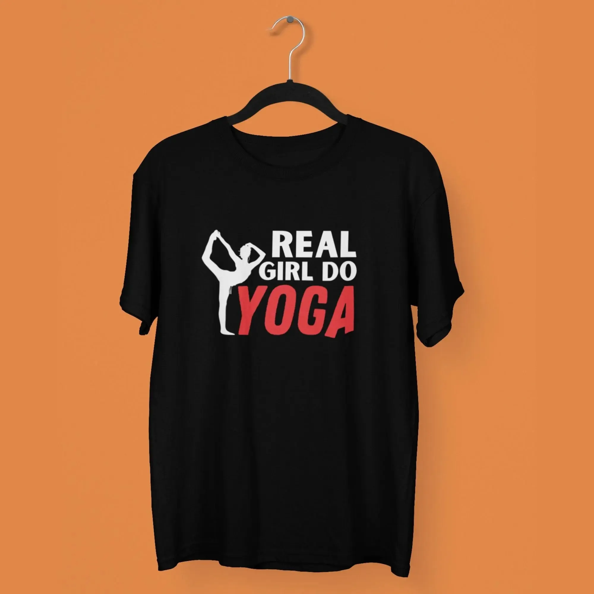 Real Girl do Yoga Round Neck Half Sleeve Classic T-Shirt