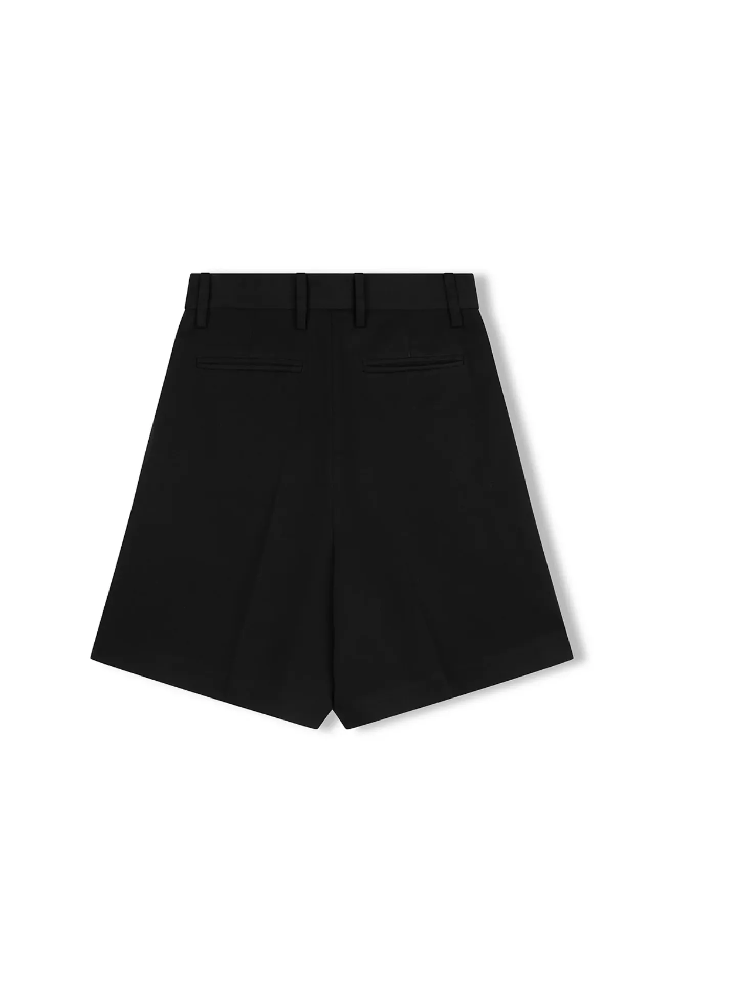 RECYCLED TAILORED SHORTS | BLACK