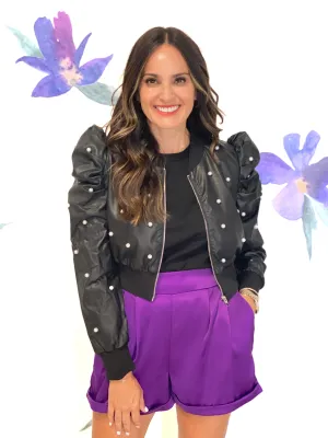 Sally Stud Crop Jacket