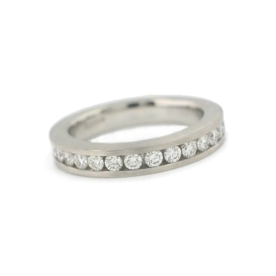 Series 15 | Celebration Wedding Band, Platinum   Diamond 1.0 tcw.