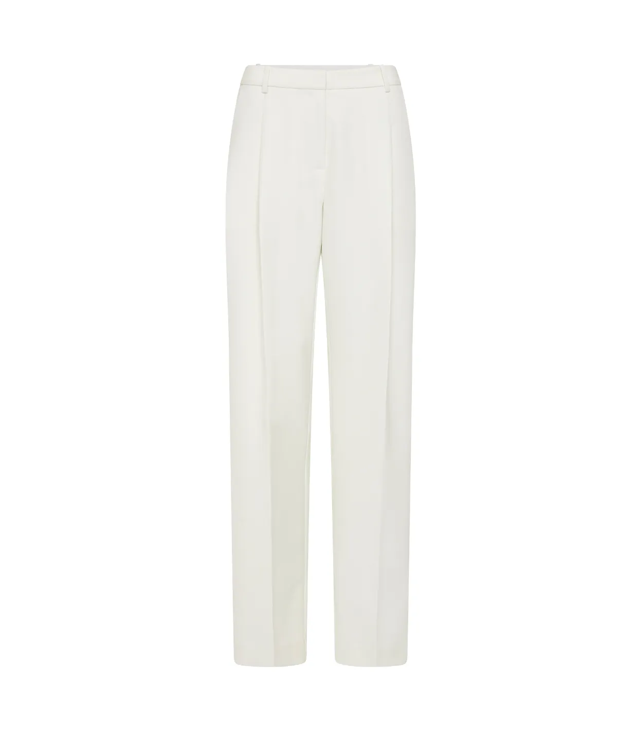 Tailored Pleat Pant in White