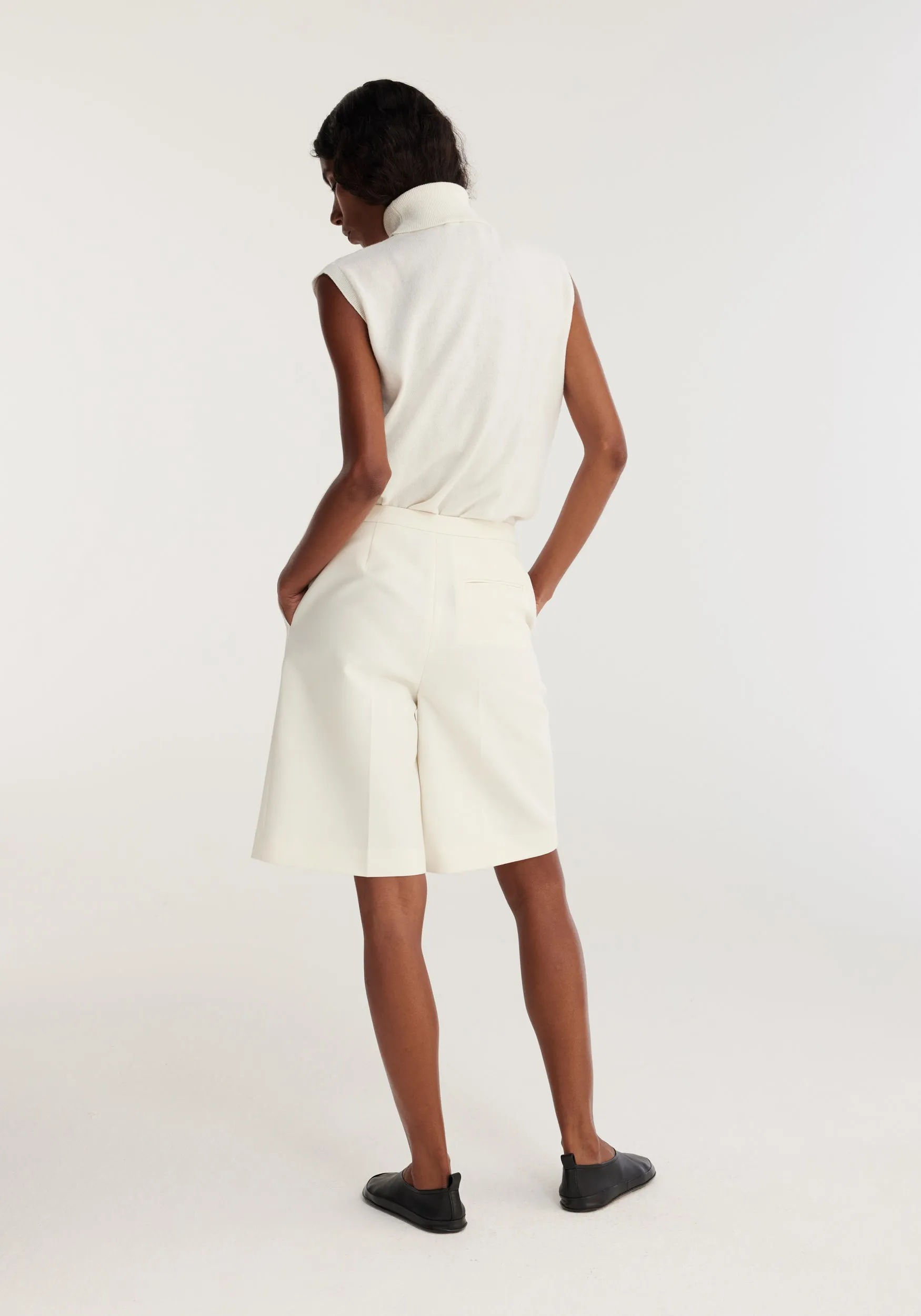 Tailored Wool Shorts